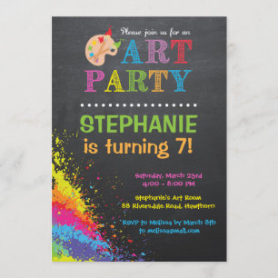 Art Party Invitation / Art Party Invite