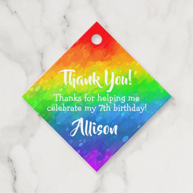 Art Party | Paint Party Favour Tags (Front)