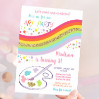 Art Party Rainbow Birthday