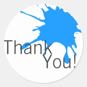 Art Party Thank You Stickers