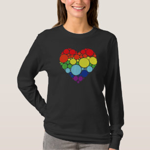 Art Pattern Heart Colorful September International T-Shirt