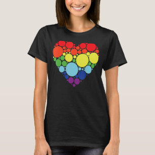 Art Pattern Heart Colourful September Internationa T-Shirt