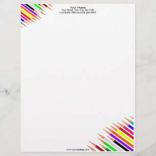 Art Pencils Letterhead Template