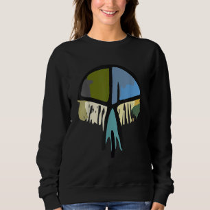 Art picture watercolor animals and fishes jellyfi sweatshirt