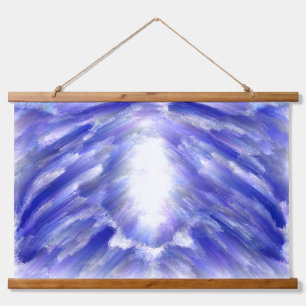 Art picture with light from inside - batik  hangin hanging tapestry