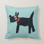 Art Pillow: John Dyer Scotty Dog Cushion<br><div class="desc">Artist John Dyer is one of the UK's best known and collected contemporary painters. His work is collected by the public, celebrities, public organizations and galleries. Born in 1968 his work explores the song of life and the essence of a subject. John lives and works from his studio in Falmouth,...</div>