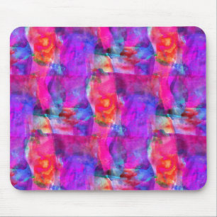 Art pink, blue, red texture background mouse pad