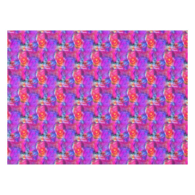 Art pink, blue, red texture background tablecloth (Front (Horizontal))