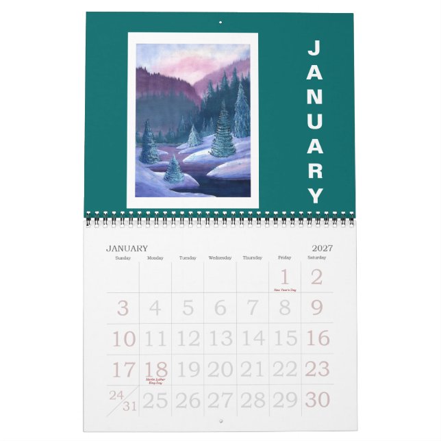 Art Portfolio Calendar 2009 (Jan 2027)