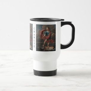 Art Portrait custom monogram mugs