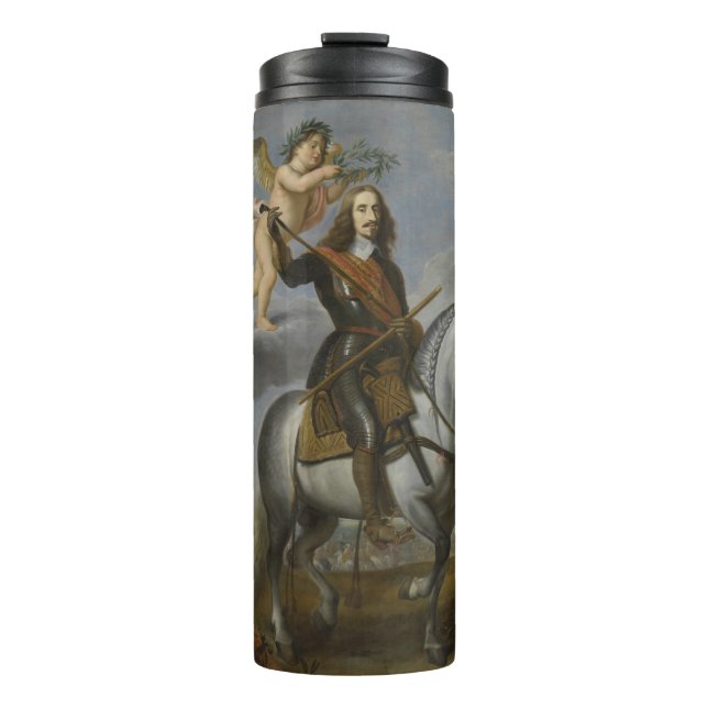Art Portrait custom text tumbler (Front)