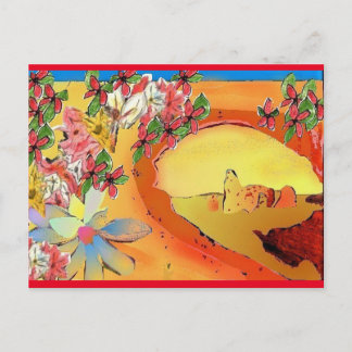 Art Postcard Desert Bridge