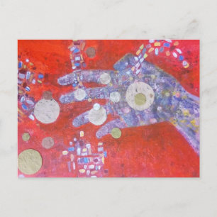 Art postcard, mail, postcard