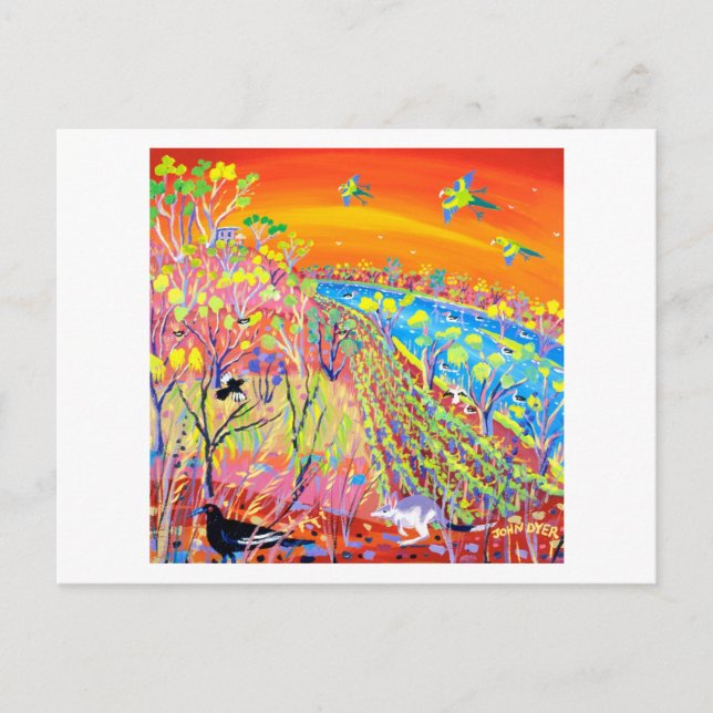 Art Postcard: Wetland Wildlife, Banrock Station Postcard (Front)