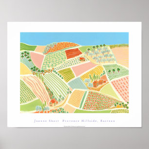 Art Poster: Provence Hillside, Rasteau, France Poster
