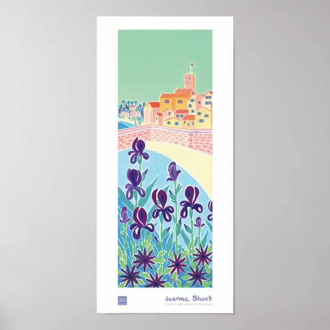 Art Poster: Purple Iris, Antibes, Côte d'Azur Poster (Front)