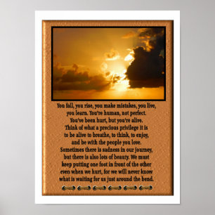 Art Poster Quote - You rise, you fall