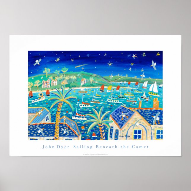 Art Poster: Sailing Beneath the Comet Poster (Front)