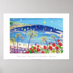 Art Poster: Sunshine in Paradise, Menton France Poster