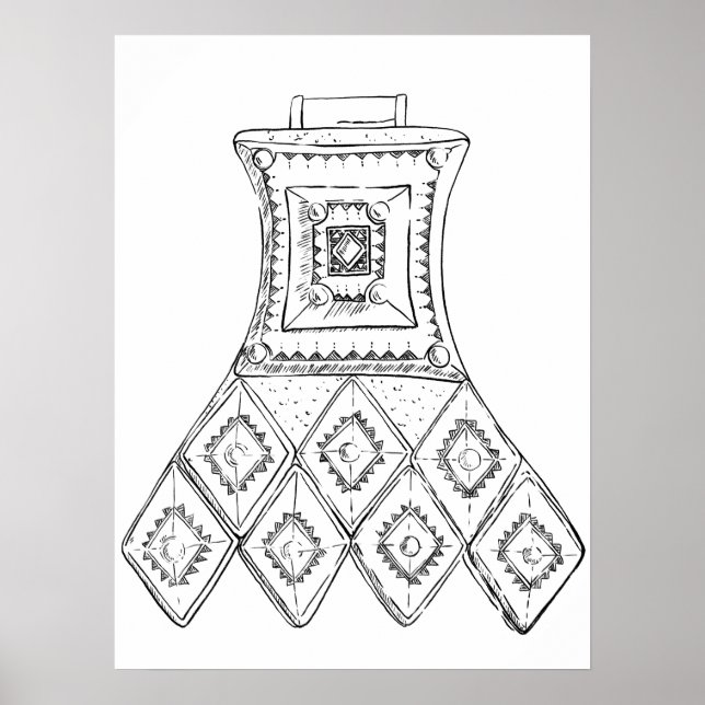 Art poster tribal decor (Front)