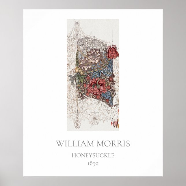 ART POSTER : WILLIAM MORRIS :HONEYSUCKLE (Front)