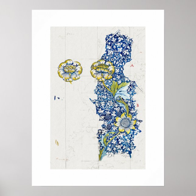 ART POSTER : WILLIAM MORRIS : KENNET : 1883 (Front)