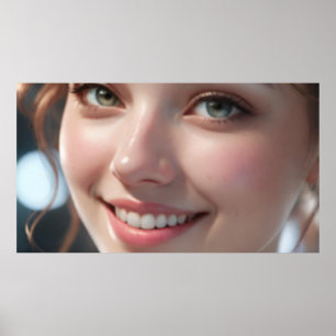 Art Potpourri Blurry Girl Poster