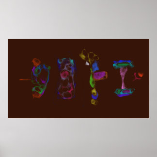 Art Potpourri Dark Brown Minimalist Abstract Poster