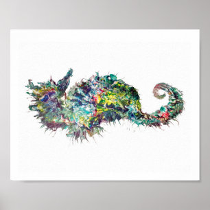 Art Print, Abstract Seahorse,Seahorse, Poster