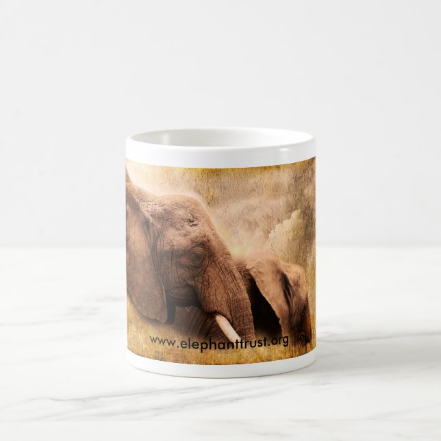 Art print Amboseli Elephant Coffee Mug (Center)