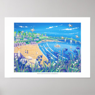 Art Print: Bluebells at Swanpool, Cornwall Poster