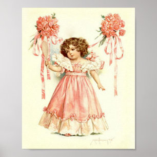 Art Print by Maud Humphrey A Bouquet of Roses