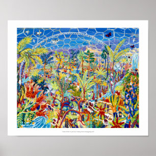 Art Print: Garden of Eden, The Eden project Poster