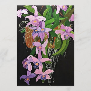 Art Print - Lavender Orchids by Liz Swanson Card