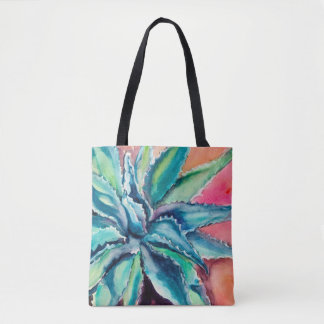 Art Print- Texas Agave Poster Tote Bag