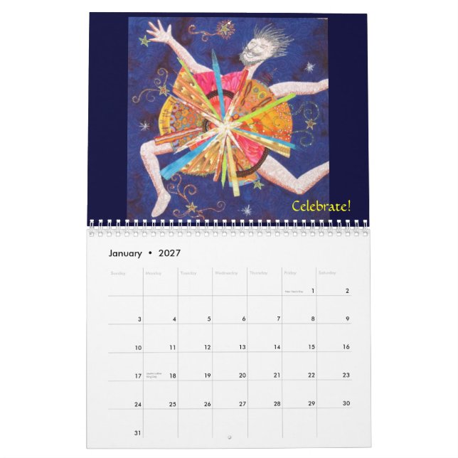 Art Quilts 2013 Calendar (Jan 2027)