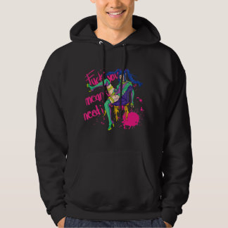 Art Rapper  80s Pop Singer Stupid Singer Illustrat Hoodie
