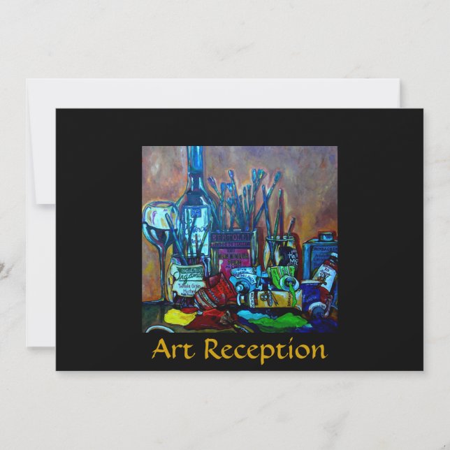 Art reception/show invitation (Front)