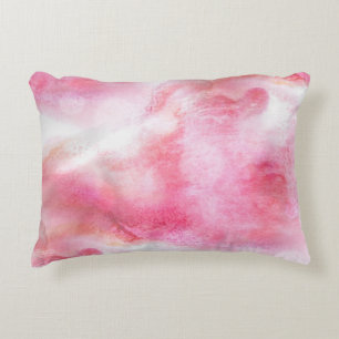 art red avant-garde background hand paint 2 decorative cushion