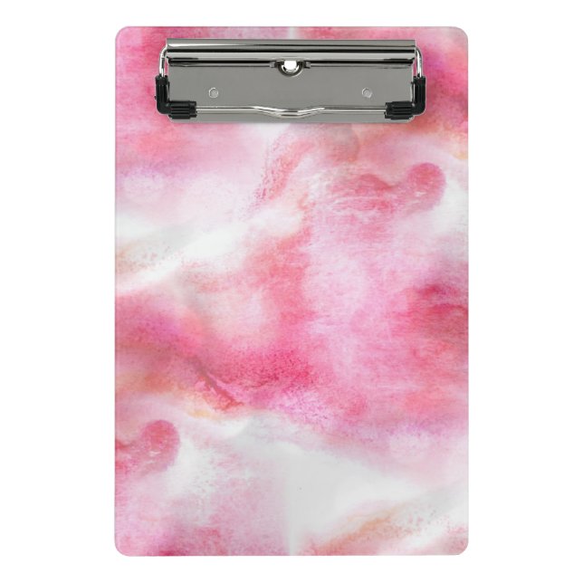 art red avant-garde background hand paint 2 mini clipboard (Front)