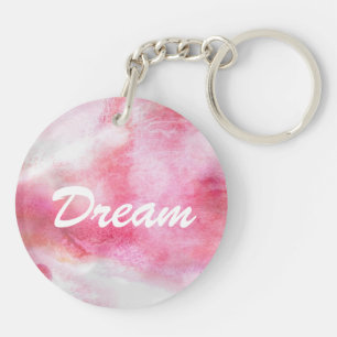 art red avant-garde background hand paint key ring