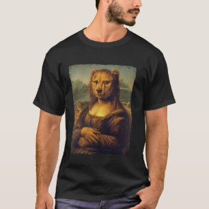 Art Renaissance Painting Funny Mona Lisa Bear T-Shirt