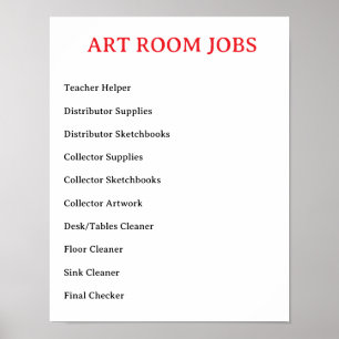 ART Room Jobs - Poster