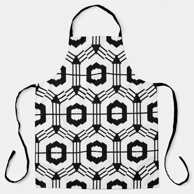 Art seamless pattern. Vintage geometric background Apron (Front)