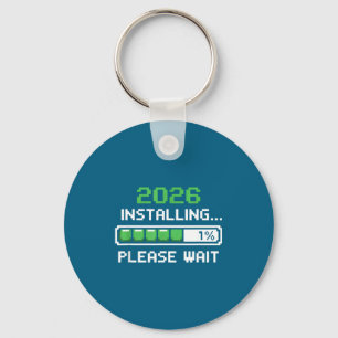 Art Shirt Installing Please Wait Pixel Loading Key Ring