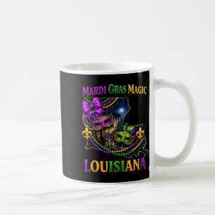 Art Shirt Louisiana Mardi Gras Magic Beads Coffee Mug