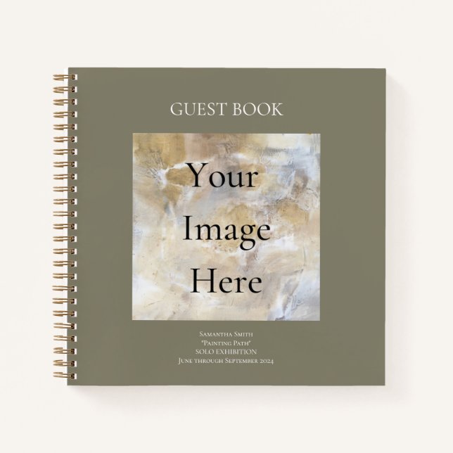 Art Show Exhibition Guest Book (Front)