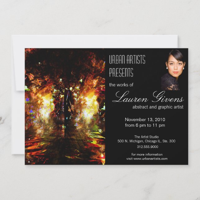 art show invitation w/blk background (Front)