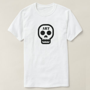 Art Skull T-Shirt (Customize It!)
