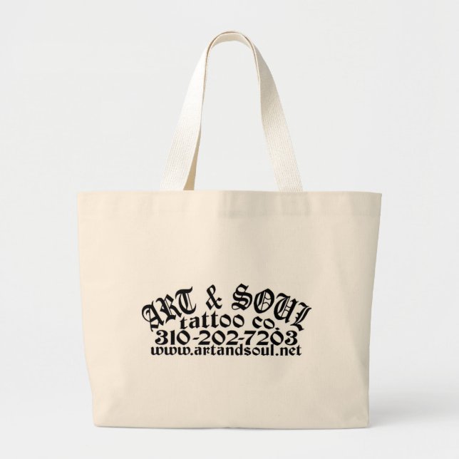 ART & SOUL POCKET LARGE TOTE BAG (Front)